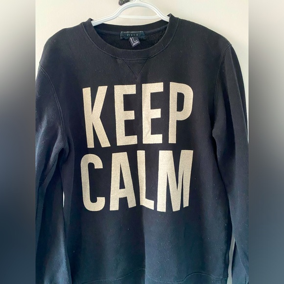 Forever 21 21Men Keep Calm Men’s Crew Neck Sweatshirt Size Small - Picture 5 of 6